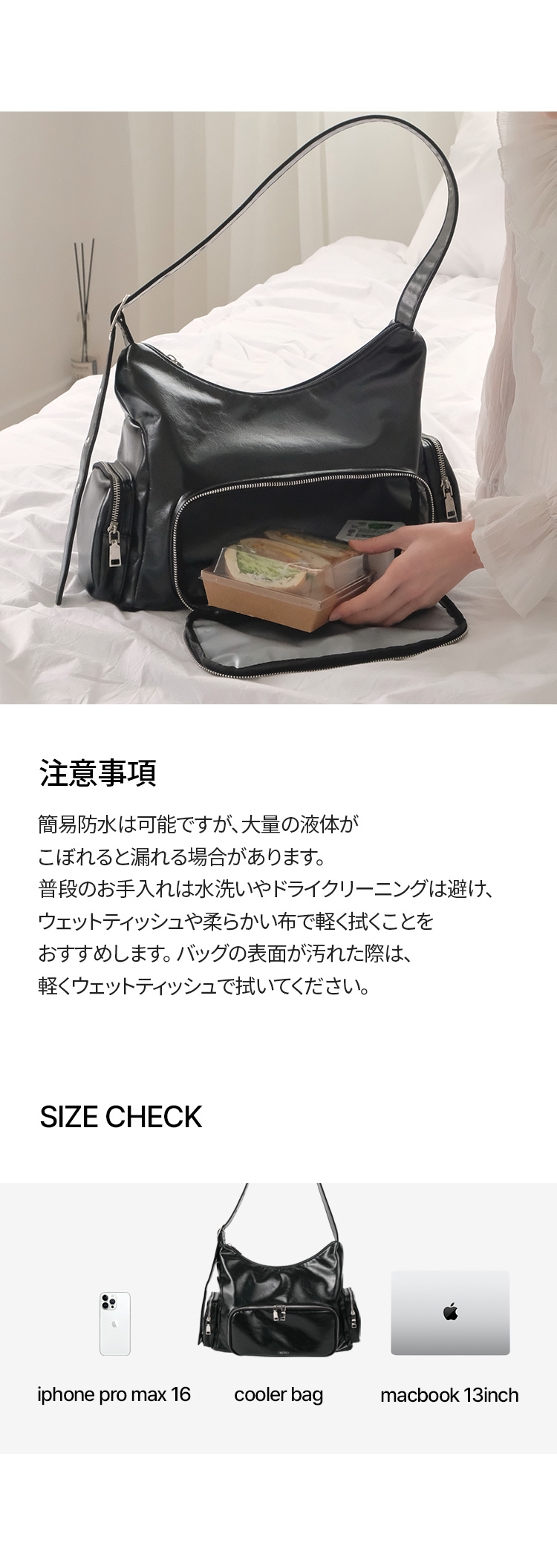 Qoo10 Dberno [レザ] 3ポケット 2way/3way
